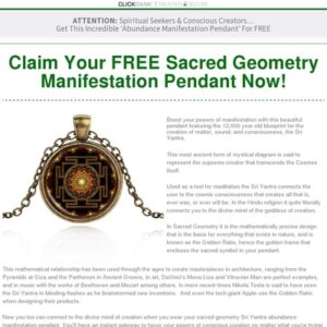 Revamped for higher AOVs! Manifest Abundance Pendant