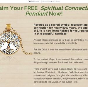 Revised! Spiritual Connection Pendant Offer with full funnel