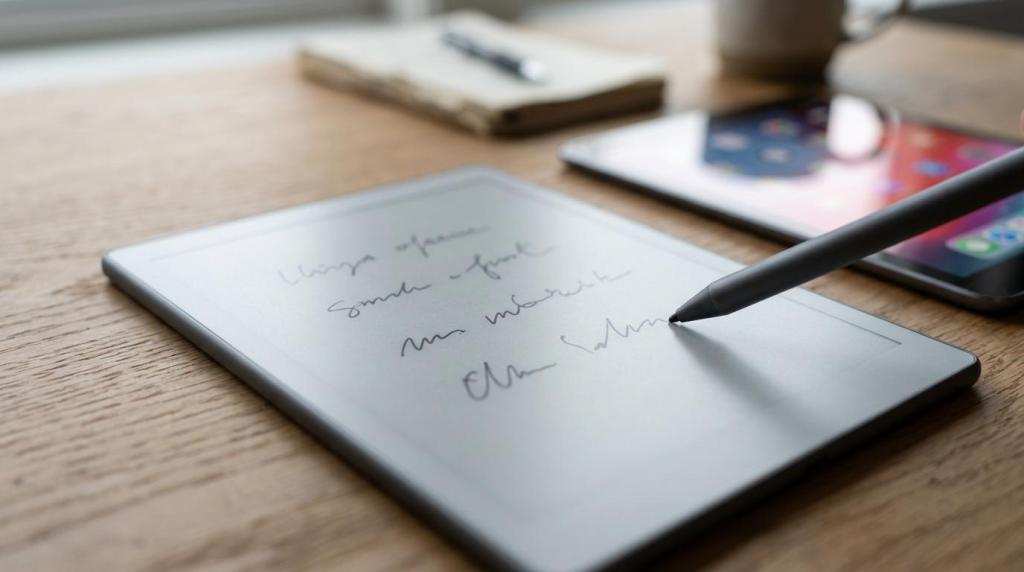 e-ink tablet vs ipad for notes